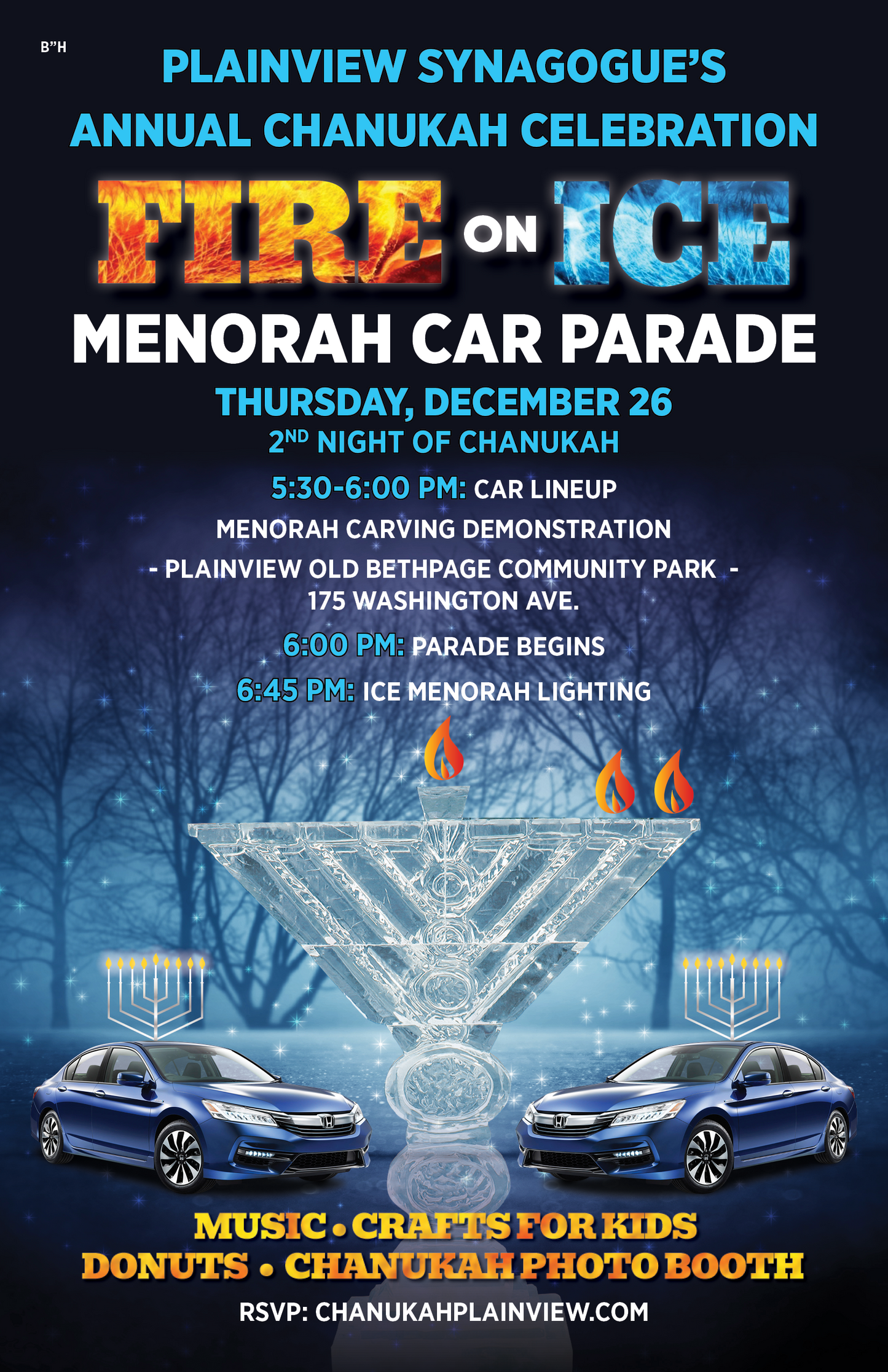 Chanukah Fire Ice Menorah Parade