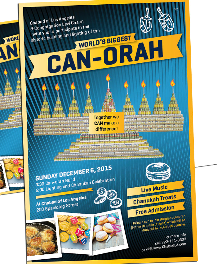 Chanukah Can Menorah