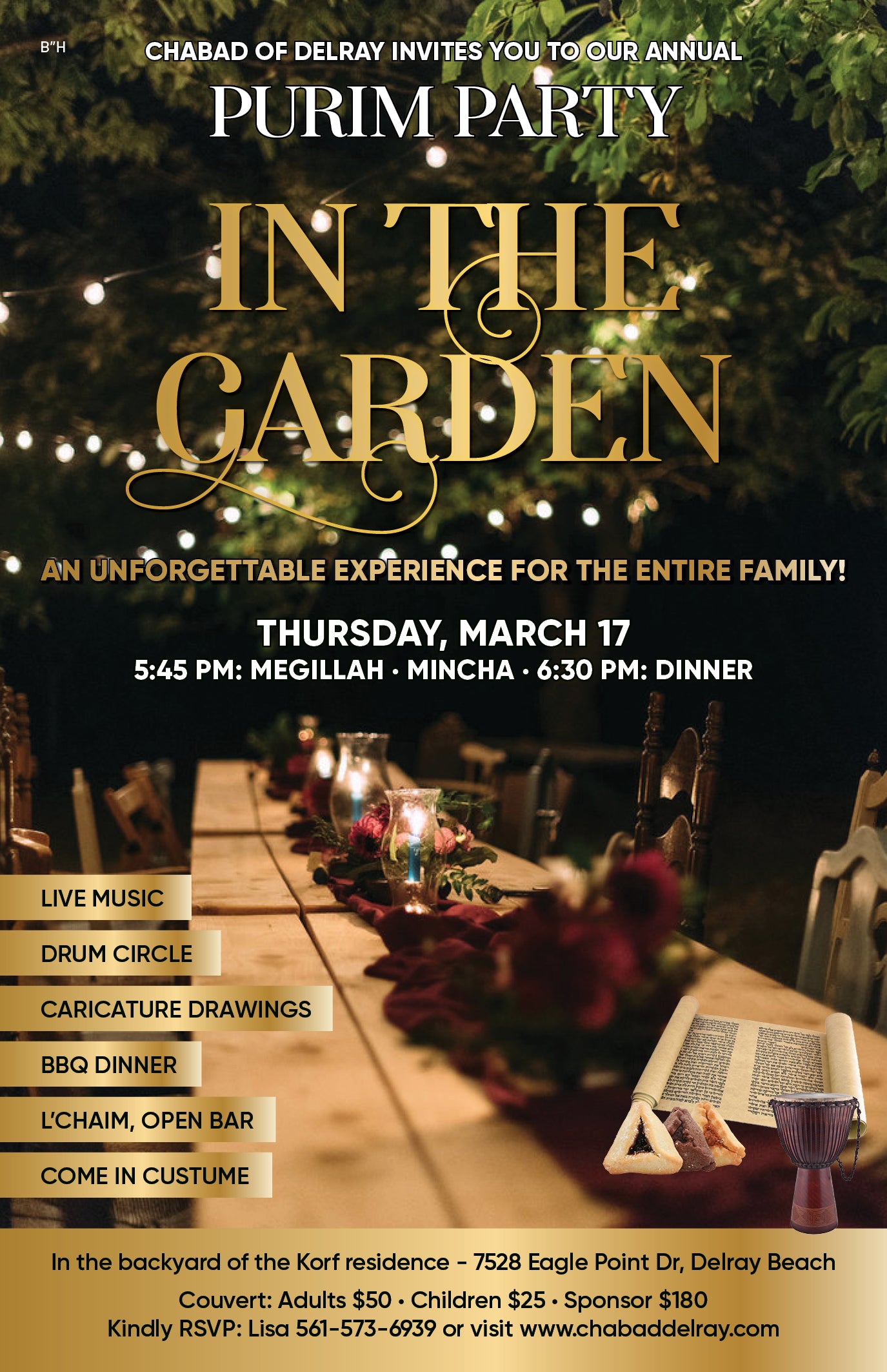 Purim in the Garden