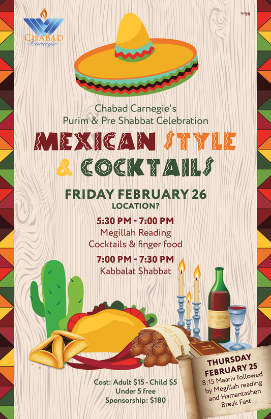 Purim Mexico - Shabbat Dinner
