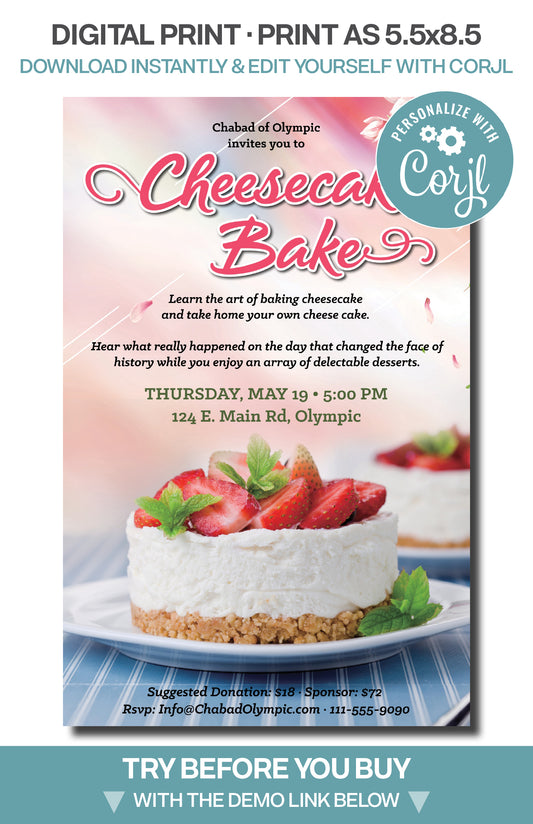 Shavuot - Cheesecake Bake