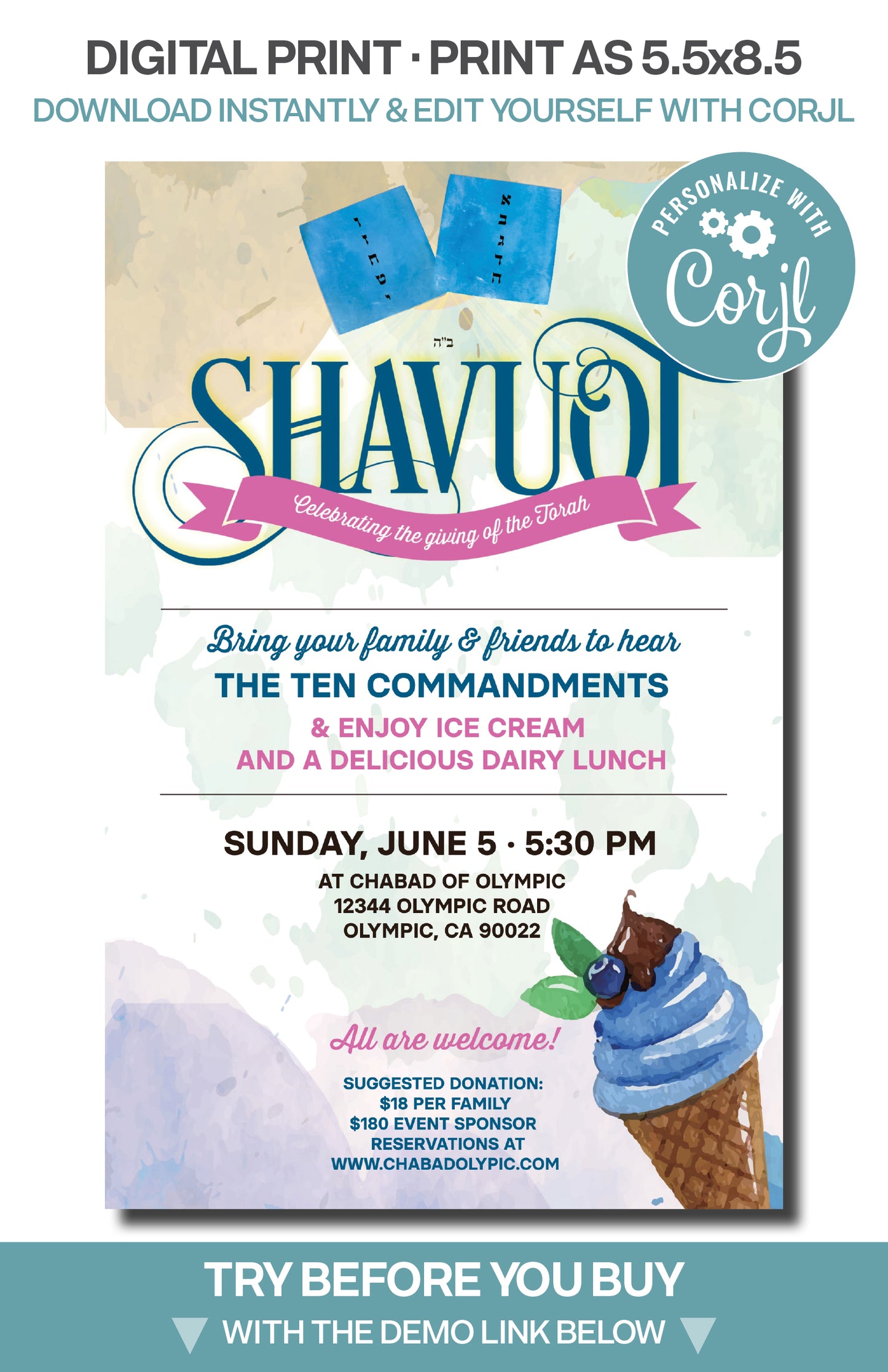 Shavuot Ice Cream Party 2