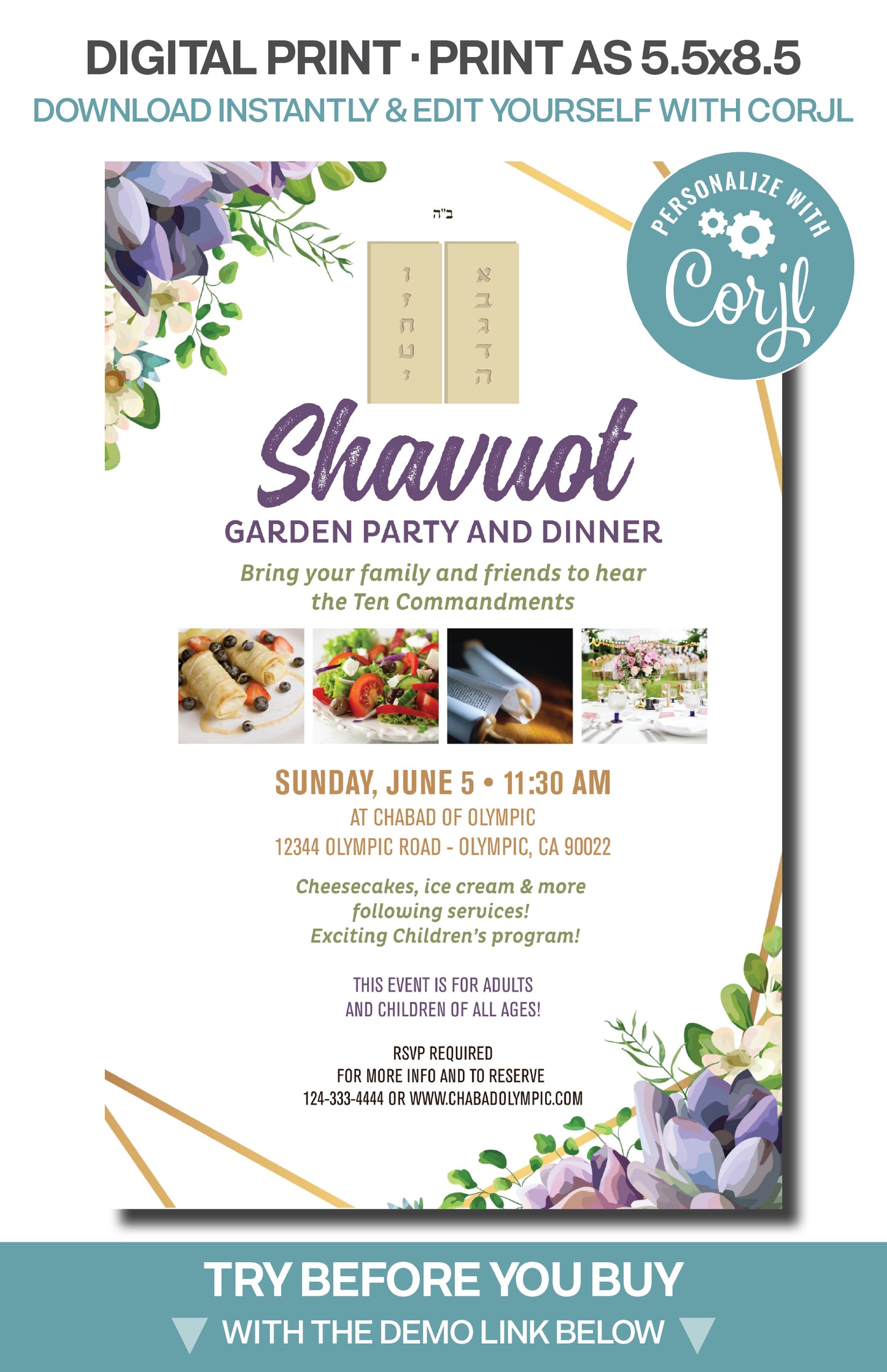 Shavuot - Purple Garden