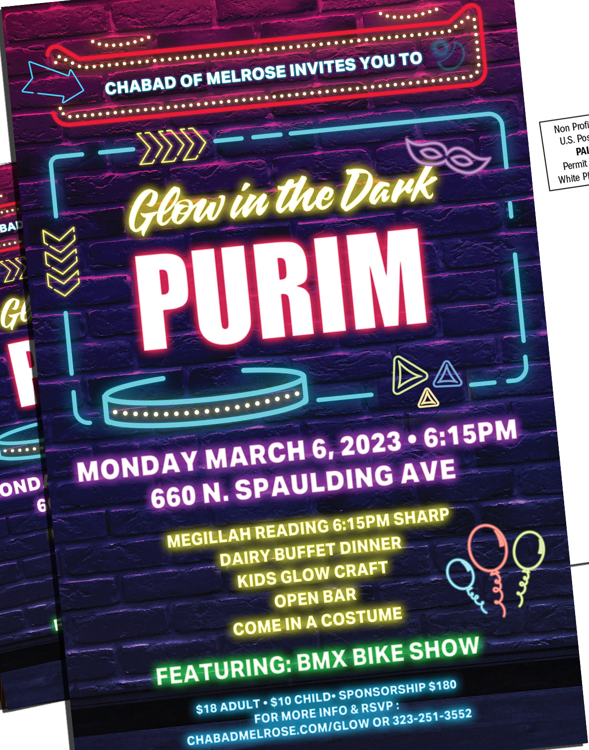 Purim Glow in the Dark