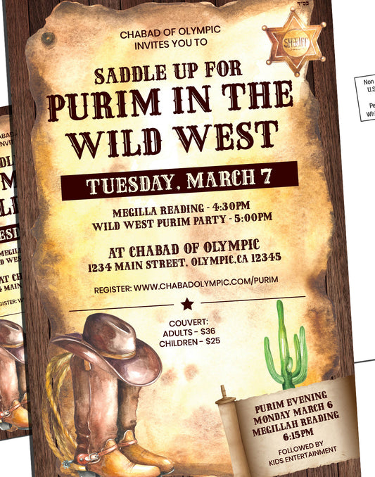 Purim in the Wild West - Western Purim